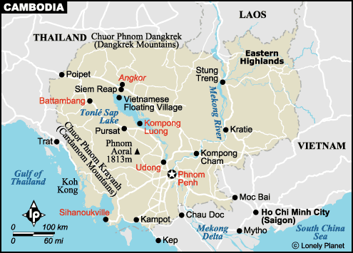 cambodia map