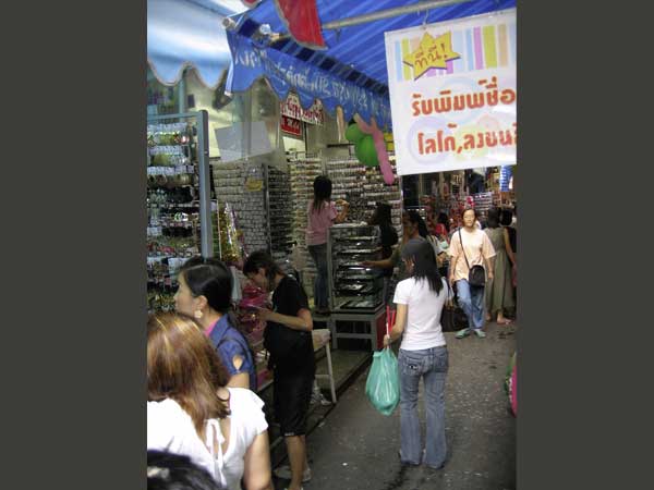 Kinesisk marknad i Bangkok