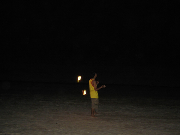 Fire with Tick at the Koh Tao Coral Grand Resort