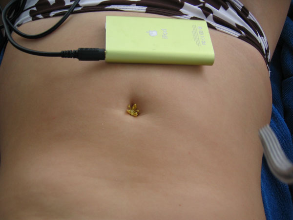 Mage med iPod